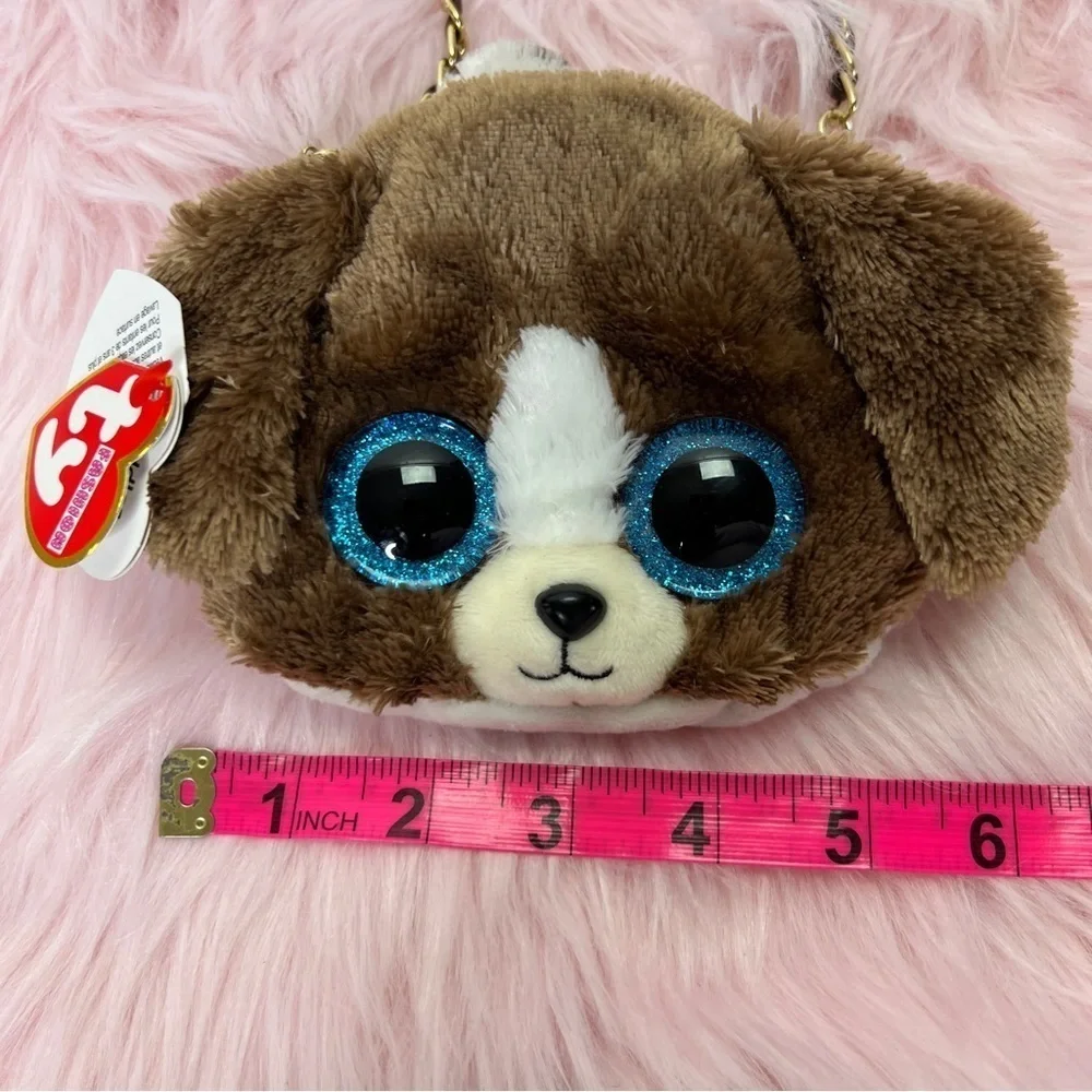 NEW Mini TY Fur puppy Animal Mini Bag
